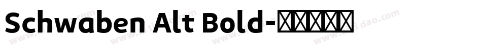Schwaben Alt Bold字体转换